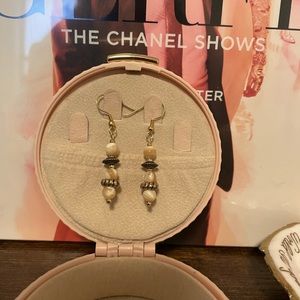 Handmade mother of pearl earrings!